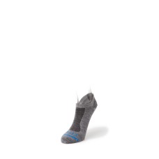 FITS Ultra Light Runner – No Show Light Running Socks, Lt Grey, XL
