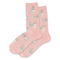Hotsox Women's Fuzzy Cat Socks 1 Pair, Blush, Women's 4-10 Shoe