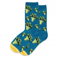 Hotsox Women's Broccoli Socks 1 Pair, Teal, Women's 4-10 Shoe
