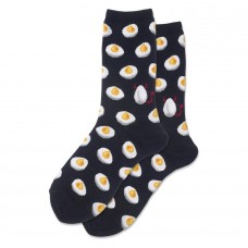 Hotsox Women's Deviled Eggs Socks 1 Pair, Black, Women's 4-10 Shoe