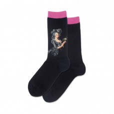 Hotsox Women's Marie Antoinette Floral Socks 1 Pair, Pink, Women's 4-10 Shoe