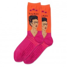 Hotsox Women's Frida Kahlo Socks 1 Pair, Orange, Women's 4-10 Shoe