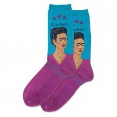 Hotsox Women's Frida Kahlo Socks 1 Pair, Turquoise, Women's 4-10 Shoe
