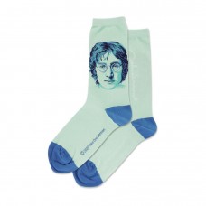 Hotsox Women's John Lennon Portrait Socks 1 Pair, Mint, Women's 4-10 Shoe