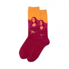 Hotsox Women's Mona Lisa Pop Socks 1 Pair, Bright Orange, Women's 4-10 Shoe