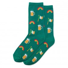 Hotsox Women's Irish Celebration Socks 1 Pair, Green, Women's 4-10 Shoe