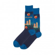 Hotsox Men's Atlanta Socks 1 Pair, Teal, Men's 8.5-12 Shoe