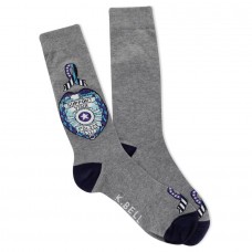 K. Bell Men's Police Support Crew Socks 1 Pair, Charcoal Heather, Men's 8.5-12 Shoe