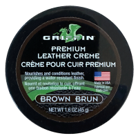 Griffin Leather Creme (1.6 oz) (Brown) - Nourishing Leather Conditioner for Shoes, Boots and Other Leather Goods