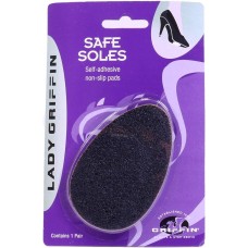 Lady Griffin Shoe Care - Safe Soles - Self-Adhesive Non-Slip Pads - Prevent Wear & Tear - 1 Pair