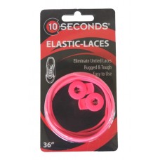 Ten Seconds Elastic Laces, Neon Pink