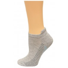 Carolina Ultimate Women's Tab Socks 3 Pair, Grey/Aqua Stripe, Women's 6-9