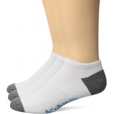 Columbia No Show - Full Cushion, Arch Support, Mesh Vent, White