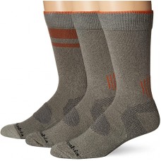 Columbia Balance Point Cotton Crew Sock 3 Pair, M10-13, Charcoal