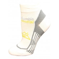 Columbia Trail Run Light-Weight XS Technology Low Cut Socks, White, Small Women Shoe Size 4-7.5, 1 Pair