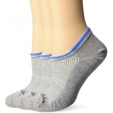 Columbia Women Ultra No-Show/Flat Socks, Grey/Blue, W 9-11, 3 Pair