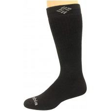 Columbia EXTENDED SIZE Wool Crew Full Cushion, Arch Support Socks, Black, M 13-15, 2 Pair