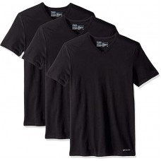 Columbia Men's Short Sleeve V-Neck T-Shirt, Juliette Halter Party Dress, Black, Small 