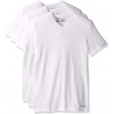 Columbia 3-Pack V Neck Classic Fit T Shirts White Size Small 