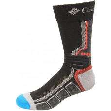 Columbia OMNI-HEAT Space Dye Hiking Crew Socks, Black, Small Women Shoe Size 4-7.5, 1 Pair