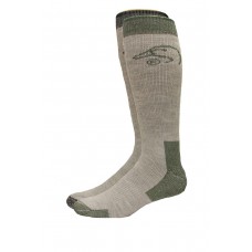 Ducks Unlimited Full Cushion Wool Blend Socks, 2 Pair, Olive/Black, Large, W 9-12 / M 9-13