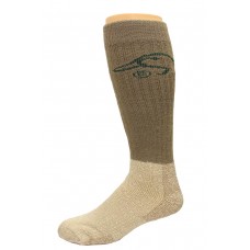 Ducks Unlimited Heavy Tall Merino Wool Boot Socks, 1 Pair, Nat/Mocha, Large, W 9-12 / M 9-13