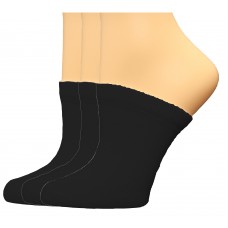 FeetPeople Premium Clog Socks 3 Pair, Black