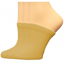 FeetPeople Premium Clog Socks 3 Pair, Nude