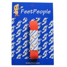 FeetPeople Flat Laces For Boots And Shoes, Burnt Orange