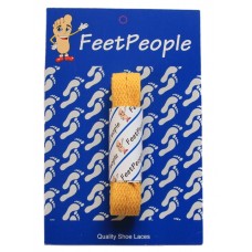 FeetPeople Flat Laces For Boots And Shoes, Gold