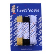 FeetPeople Flat Lace Bundle, 3 Pr, Saints