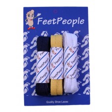 FeetPeople Flat Lace Bundle, 3 Pr, Rams