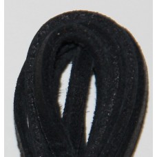 FootGalaxy Black Leather Laces for Boots and Shoes