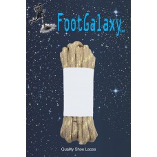 FootGalaxy Strong Round Laces, Tan Reinforced w/ Natural Kevlar