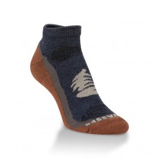 Hiwassee Lightweight Signature Low Socks 1 Pair, Rust/Navy, X-Large 