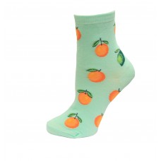 HotSox Citrus Socks, Mint , 1 Pair, Women Shoe 4-10
