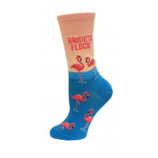 HotSox Bride'S Flock Socks, Pink Heather, 1 Pair, Women Shoe 4-10