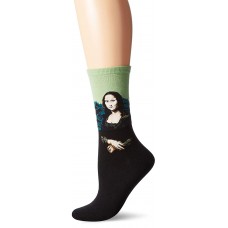 HotSox Womens Mona Lisa Socks, Leaf Green, 1 Pair, Womens Shoe 4-10