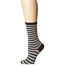 HotSox Womens Thin Stripe Socks, Grey Heather, 1 Pair, Womens Shoe 4-10