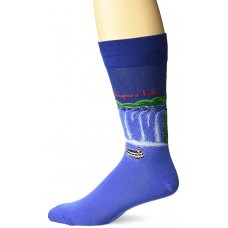 HotSox Mens Niagara Falls Socks, Dark Blue, 1 Pair, Mens Shoe 6-12.5