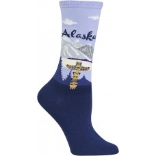 HotSox Womens Alaska Socks, Periwinkle, 1 Pair, Womens Shoe 4-10
