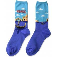 HotSox Womens Venice Socks, Light Blue, 1 Pair, Womens Shoe 4-10