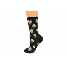 Hot Socks Snowglobes Women's Socks 1 Pair, Black, Women's Shoe Size 9-11