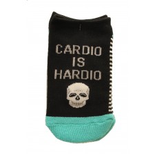 HotSox Womens Cardio Is Hardio Socks, Black, 1 Pair, Womens Shoe 4-10