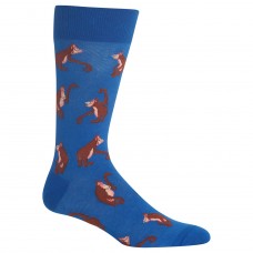 Hot Sox Orangutans Crew Socks, 1 Pair, Blue, Men's 6-12.5