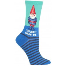 HotSox Womens You Dont Gnome Me Socks, Mint, 1 Pair, Womens Shoe 4-10