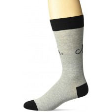 HotSox Mens Mr. Socks, Grey Heather, 1 Pair, Mens Shoe Size 6-12.5