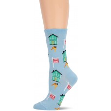HotSox Womens Realtor Socks, Light Blue, 1 Pair, Womens Shoe Size 4-10