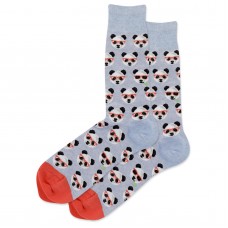 HotSox Smart Panda Socks, Blue Heather, 1 Pair, Men Shoe 6-12.5