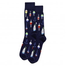 HotSox Buoy Socks, Navy, 1 Pair, Men Shoe 6-12.5